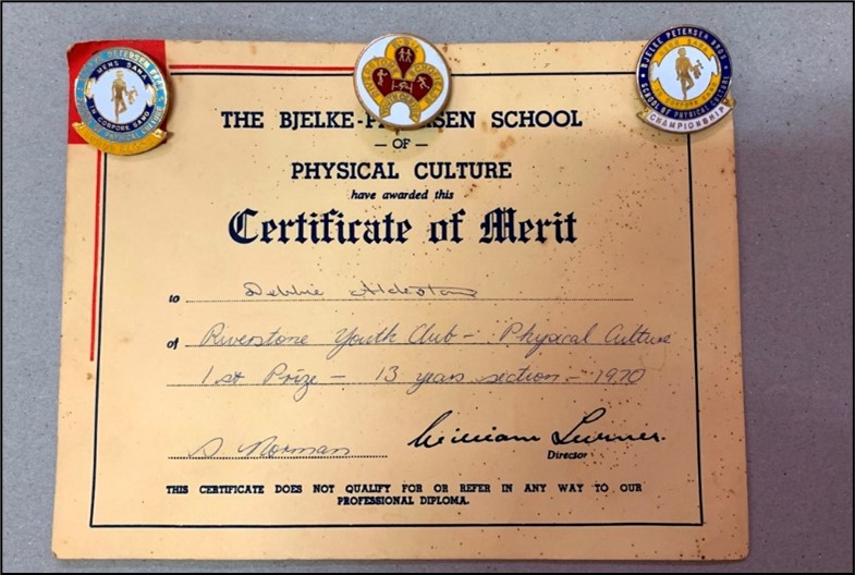 Certificate of Merit and badges