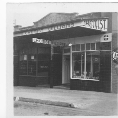 Chemist Williams 1st shop